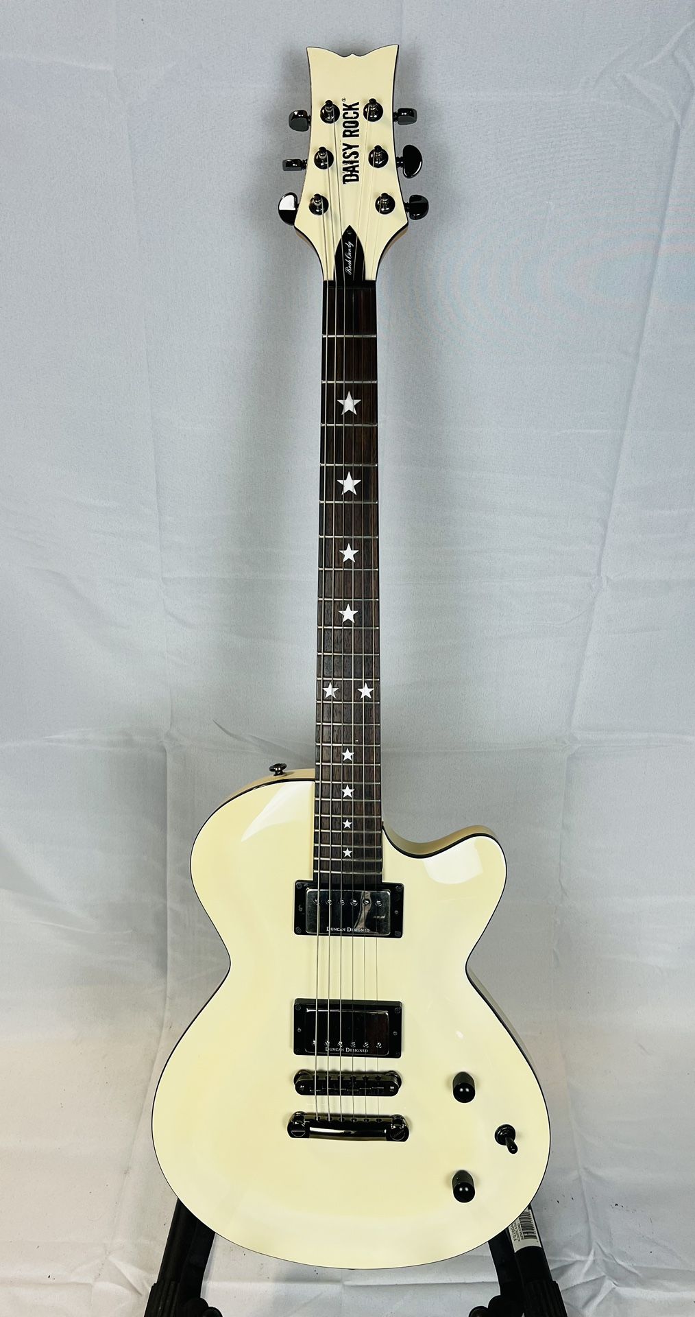 Daisy Rock Rock Candy Classic Electric Guitar Creme White