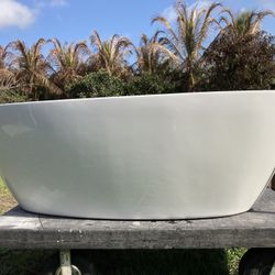 Fleurco Aria Stone Freestanding Bathtub - White