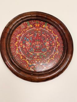 Aztec Wood Wall Calendar Board – 26” x 26”