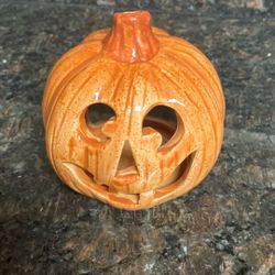 Jack-o’-lantern Pumpkin Candle Holder