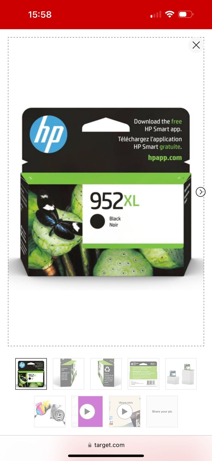 Hp Ink Cartridge 952xl Black In Box Qty 7