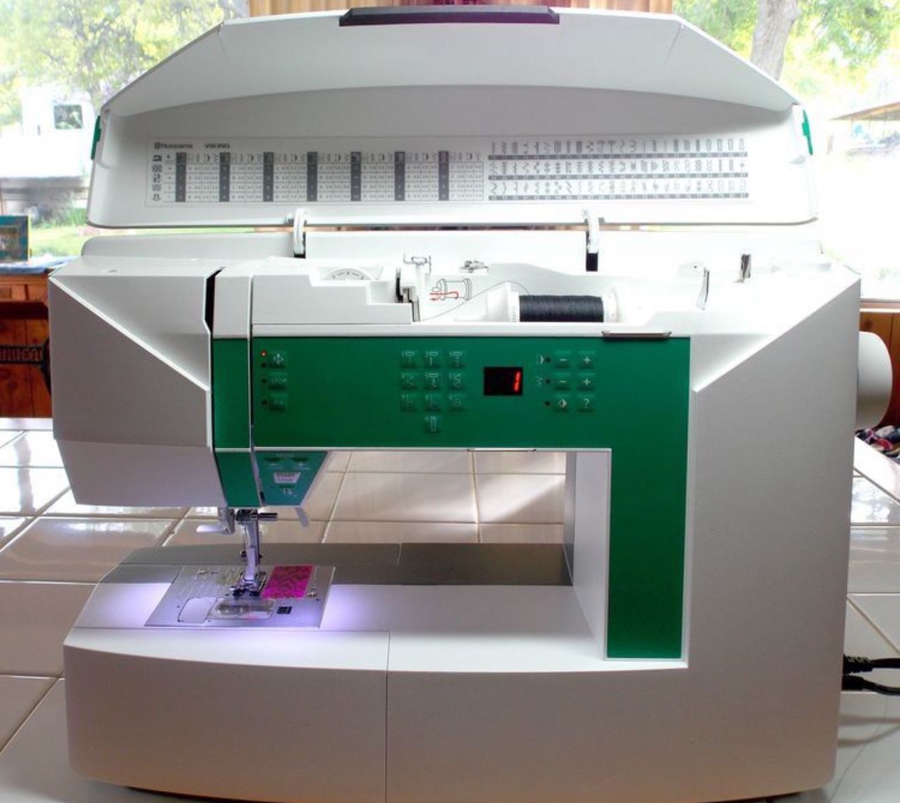 Jade Emerald Husqvarna Sewing Machine