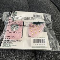 Starbucks Pink Drop Hair clips