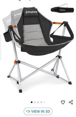 KingCamp Hammock Camping Chair, 10.3lbs Aluminum Lightweight Swing Chairs
400lbs Heavy Duty Swinging Camp Chair,Oversized Portable Folding Rocker,Adju