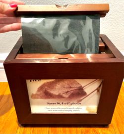 Wooden Photo Storage Box & Display Frame – 96 4x6 Photos