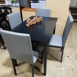 New Black & Grey Kitchen or Dining Set 