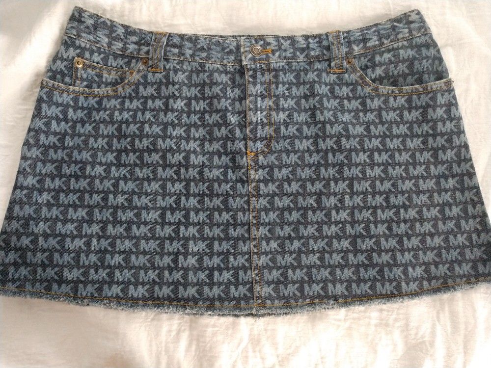 Michael Kors Signature denim skirt