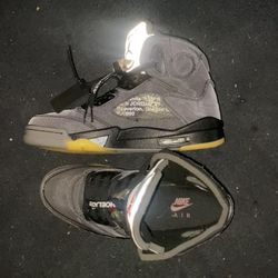 Size 10 - Mens - OFF-WHITE Jordan 5's Muslin