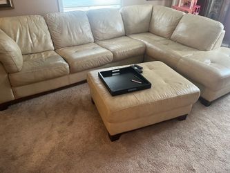 Free sectional and ottoman you pick up.