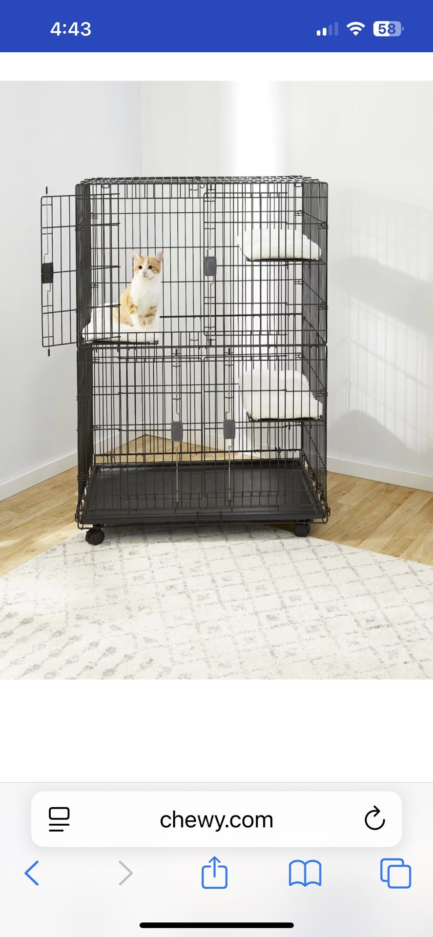 Cat Cage Never Used