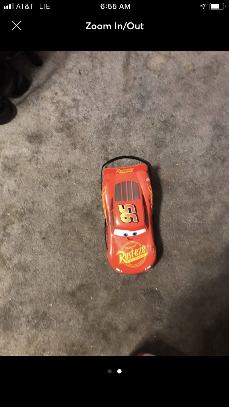Lightning McQueen lunch box or toy storage
