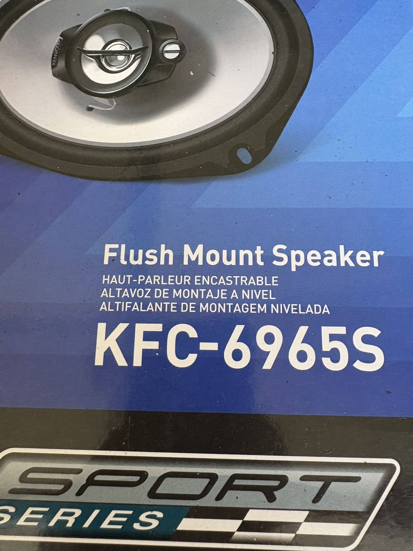 Kenwood KFC-6965S 6x9 3-Way 400W Speakers 45W RMS, Black