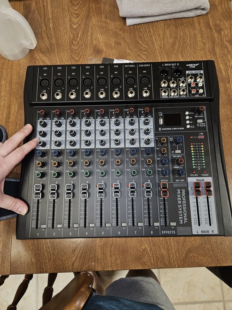 8 Channel Mixer With Bluetooth MIDI support