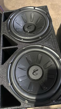 2 12” INFINITY SUBWOOFERS IN BOX