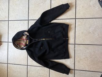 Burberry Black Zip-Up Hoodie