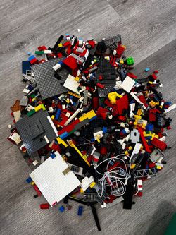 Legos in green box