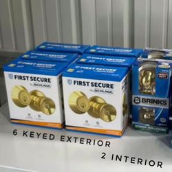 NEW Door Knobs / Dead Bolts (PERFECT FOR LANDLORDS, RENTALS, or DIY REMODELS)