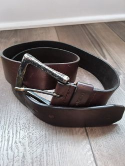 Genuine Carhartt Brown Leather Belt Men's Size 34