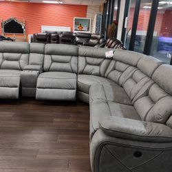 New Sectional Sofa With Three Power Recliners