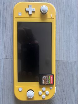 Nintendo switch light and mindcraft game