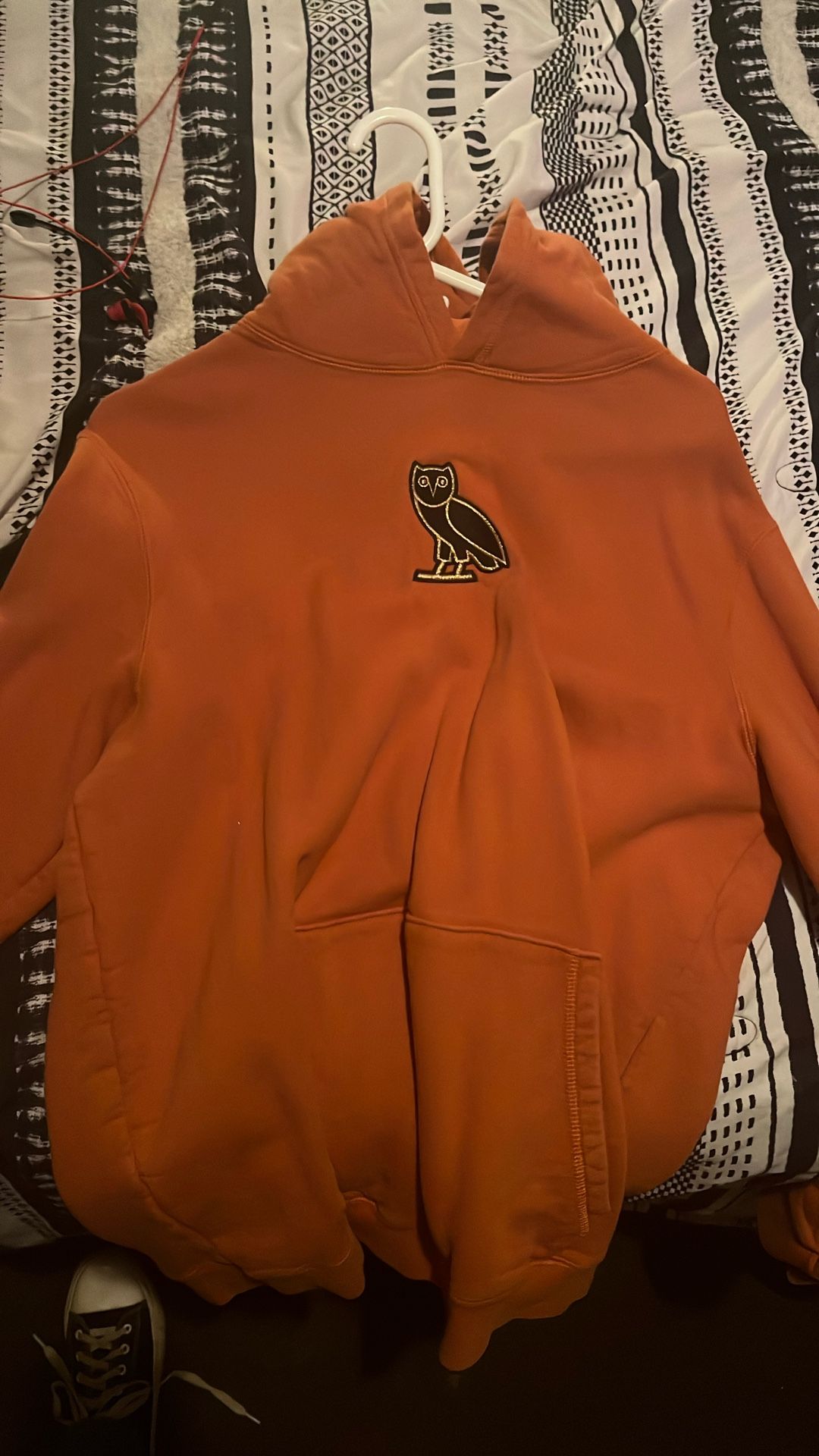“OVO Classic Owl Hoodie — Orange (Men’s / Unisex)”