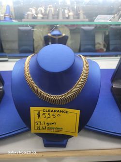 18KT Ladie's Gold Fashion Necklace Vintage 53.1 Grams