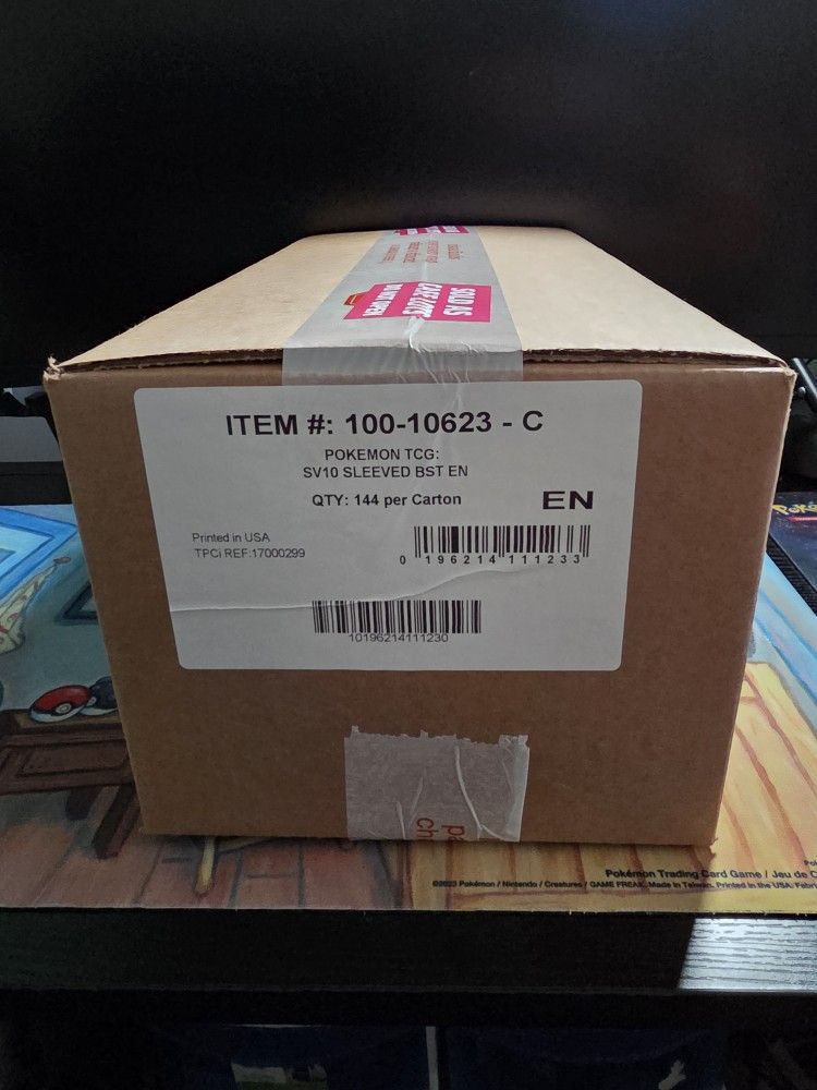 Pokemon Destined Rivals 144x Sleeved Booster Packs Case