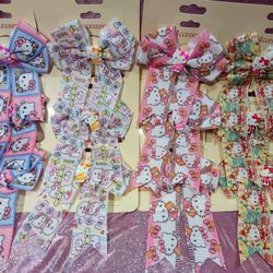 New Hello Kitty Hair Bows -$3 Each Or 2 For $5