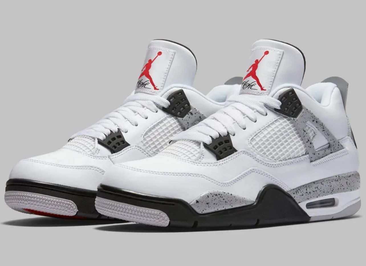 Retro 4 ‘White Cement’ Size 10
