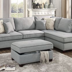 Sectional Sofa + Ottoman 