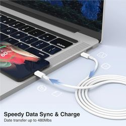 USB C to C Fast Charger for iPhone MacBook Android Samsung
