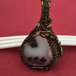 Beautiful Agate Wire Wrap Pendant! Bring Healing Into You!