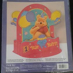 NEW Disney Winnie the Pooh 1st birthday decor centerpiece $3 FIRM