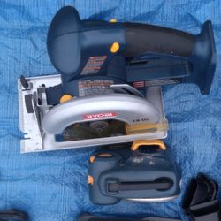 Ryobi 18v Lot Circular Saw, Radio, Battery.