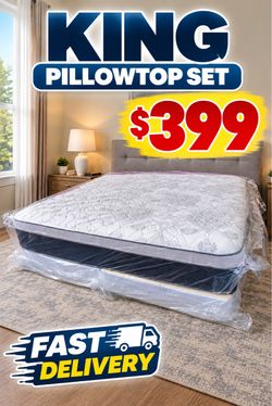 ✅NEW KING PILLOWTOP SET