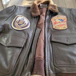 Vintage Men's Brown Leather Jacket  sz40 (Large)