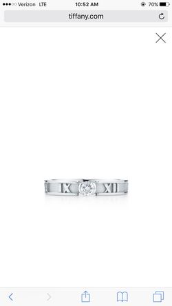 Tiffany&Co Atlas Ring sz5