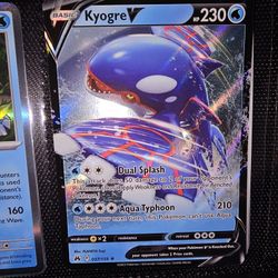 Kyogre V Water All HOLOFOIL Bundle (Pokemon Tcg)
