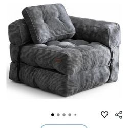 Qty 2 Foldable Sleeper Sofa With Pillow