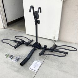 (New in Box) $99 Heavy Duty 2-Bike Rack, Wobble Free Tilting Electric Bicycle Carrier 160lbs Capacity, 2” Hitch