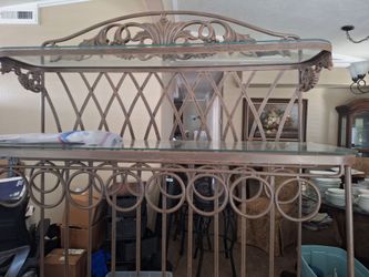Rod iron kitchen rack