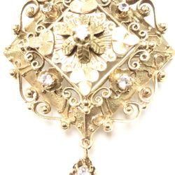 Women Pin/Brooch 14kt Yellow Gold 