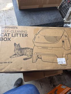 New Meowant Extra Large Automatic Litter Box Infrared Scanning Anti-Pinch
Self Cleaning Litter Box for Multiple Cats, Open Top Design with APP Control