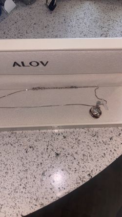 ALOV Jewelry Sterling Silver grandma and grandson Love Heart Cubic Zirconia Pendant Necklace