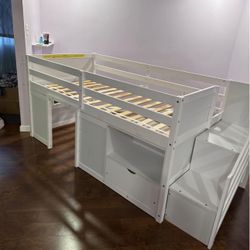 Twin Loft Bed Frame For Kids