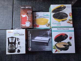 Tortillas Warner, Coffee Maker, Thermal Carafe, Quesadilla Maker, Panini Press