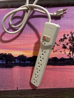 ELECTRIPAK 6-Outlet White Surge Protector Power Strip
