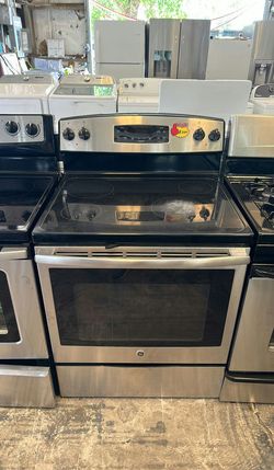 GE Stainless Steel Electric Range Self-Clean