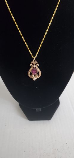Victorian Amethyst Crystal Necklace