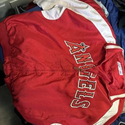 Vintage Majestic MLB Angels WindBreaker Zip up